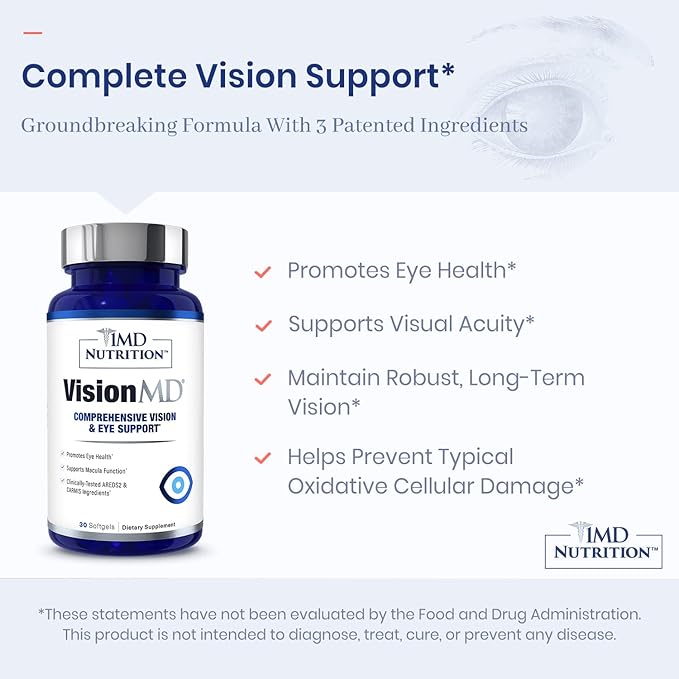 1MD Nutrition VisionMD Eye Vitamin CARMIS 60 Softgels (2-Pack)