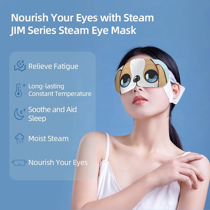 30 Packs Steam Eye Masks for Dry Eyes - Relaxing Hot Sleep Mask, Disposable Moist Heating Compress Pads