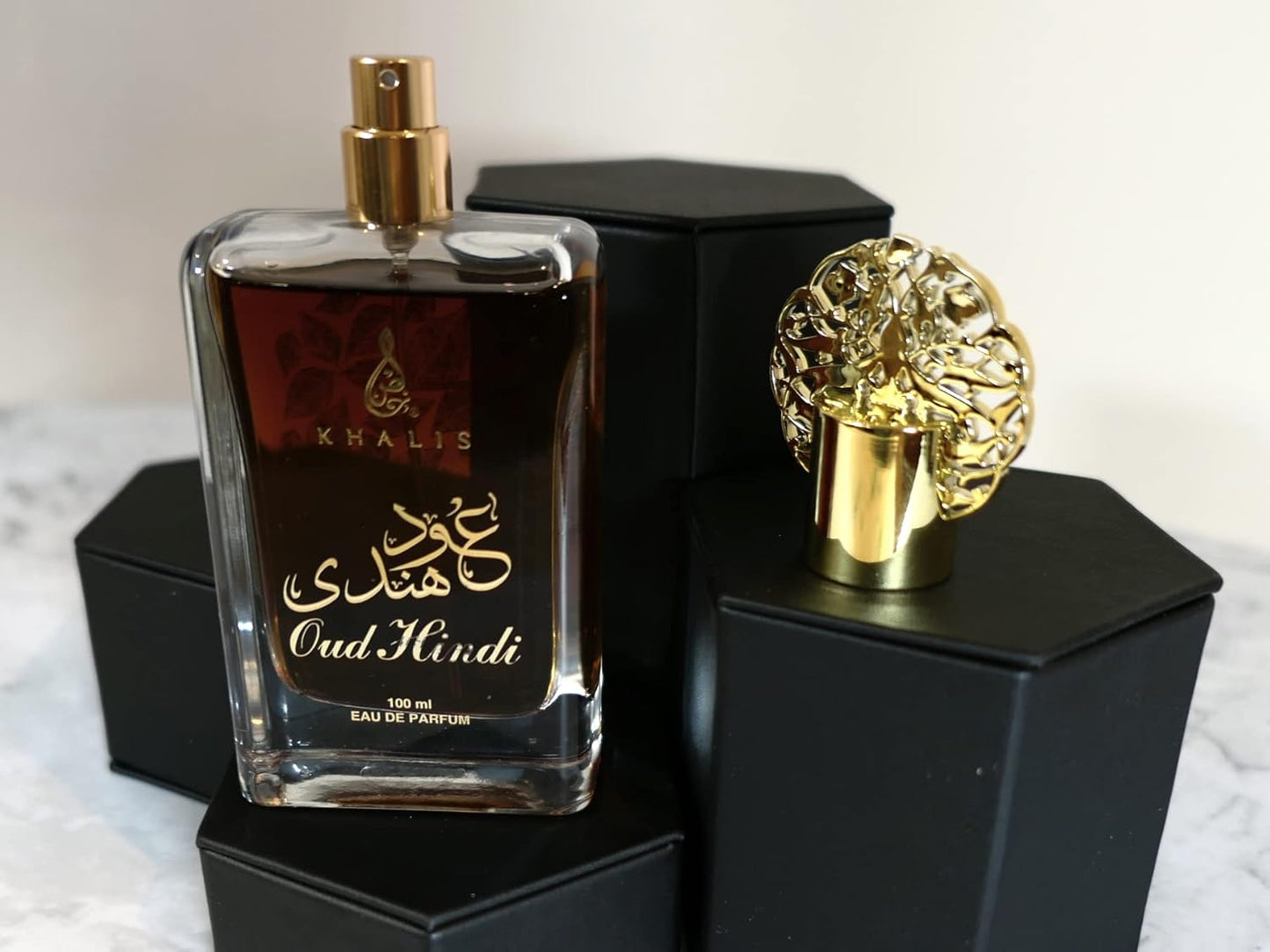 Oud Hindi Eau de Parfum 3.4 oz - Soft Arabian Oud with Sweet Spicy Nutty Herbaceous and Woody Accords loved for its long lasting trail and compliment catching aroma