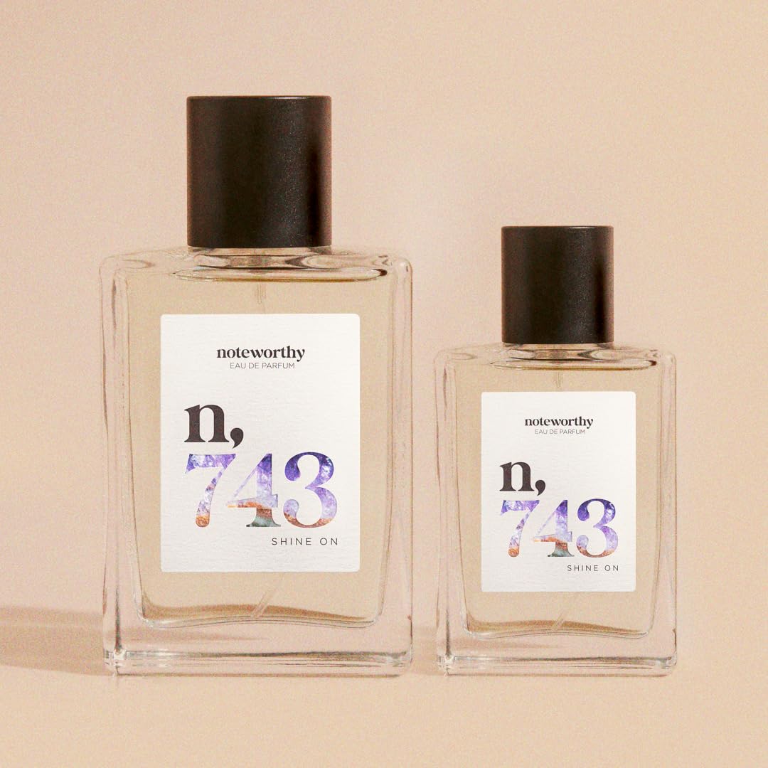 Noteworthy n,743 Shine On Eau De Parfum – Tuberose, Magnolia, Jasmine | Sophisticated, Warm Fragrance for Any Occasion | Long-lasting Unisex Perfume for Women & Men (100ml)