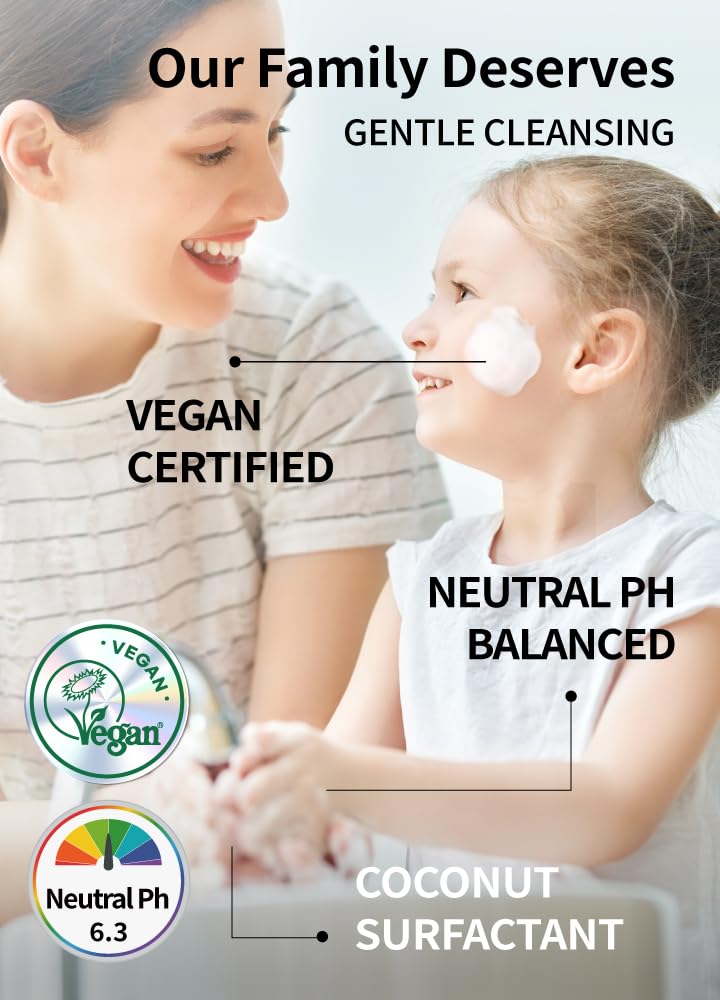 BEAUDIANI Pure foaming facial cleanser, CICA & orange oil cleanser, gentle face wash, makeup remover + pore minimizer for all skin types, vegan