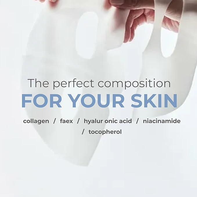 Bio Collagen Real Deep Hydration Mask – Advanced Pore Minimizing, Firming, Wrinkle-Reducing, Skin-Nourishing & Revitalizing Facial Treatment.