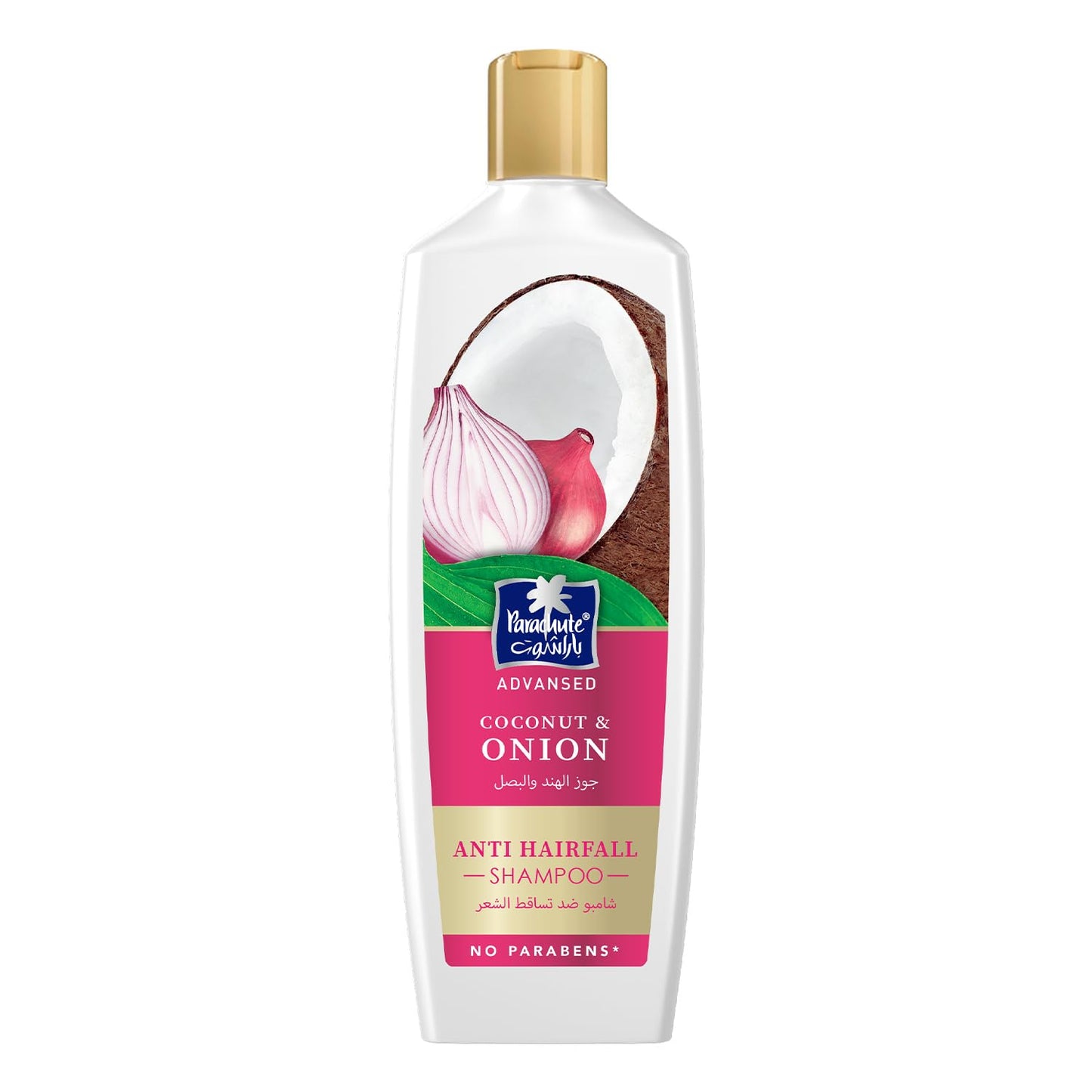 Parachute Advansed Anti-Hairfall Shampoo with Onion & Coconut | Strengthens Hair & Reduces Hairfall| Purifies Scalp | 0% Harmful Chemicals | 11.4 fl oz