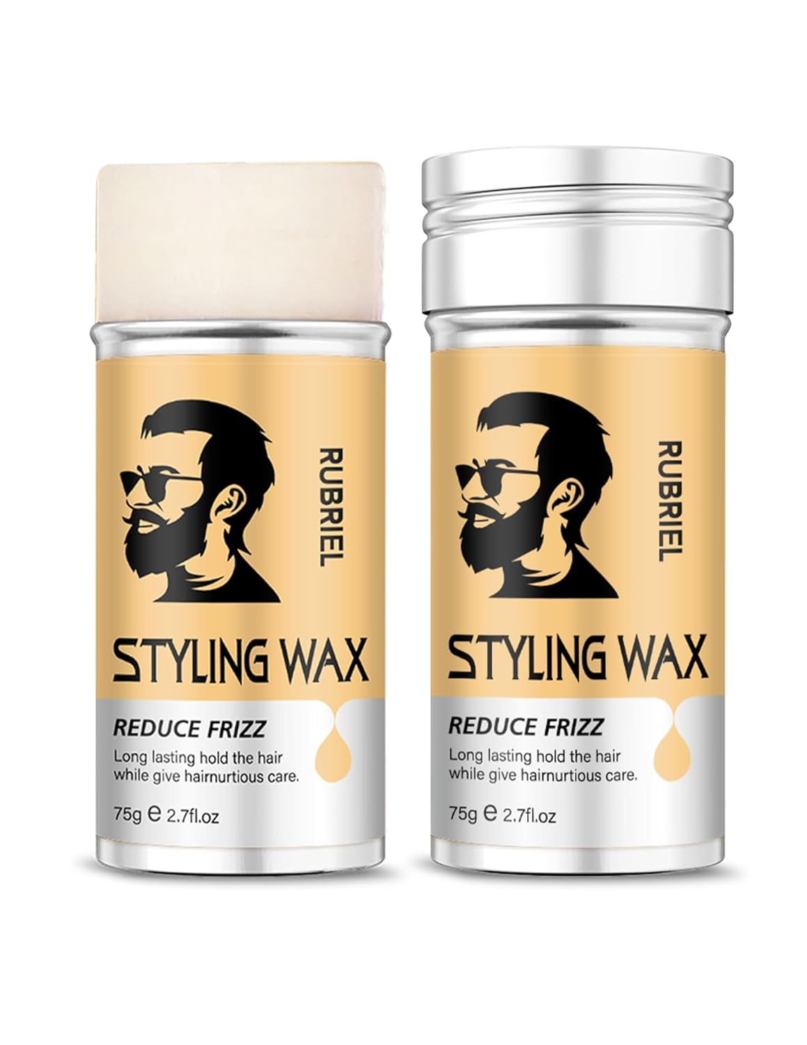Hair Wax Stick for Men Women, Strong Hold, Long-lasting Professional Grade for a Soft,Hair Styling Wax Hair Smoothing Stick Great Gift for Men（1 pack）