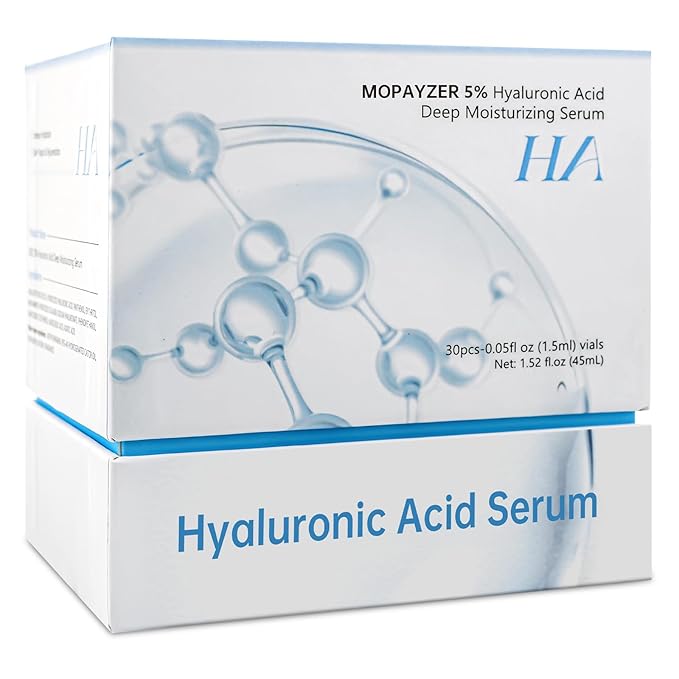 30 Pcs 5% Hyaluronic Acid Serum Ultra-Hydrating Vials, Hyaluronic Acid Tubes, Wake Nature Perfection Hylunaric Acid Serum, Single-Use Ultra-Hydrating Essence for Face