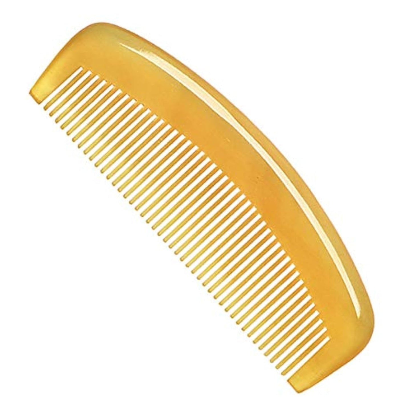 Premium Quality 100% Handmade Anti Static Natural Sheep Horn Comb - Professional Detangling Massage Comb (Mellowandfull)