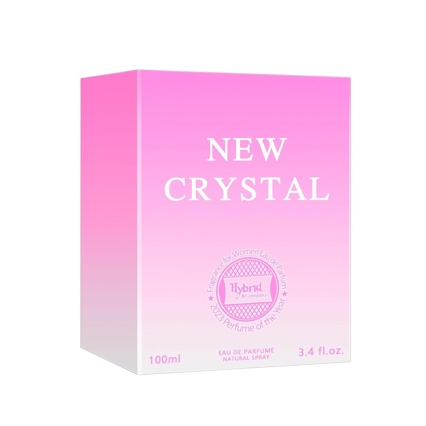 Hybrid & Company New Crystal For Women Eau De Parfume Pour Femme Natural Spray 3.4FL.OZ