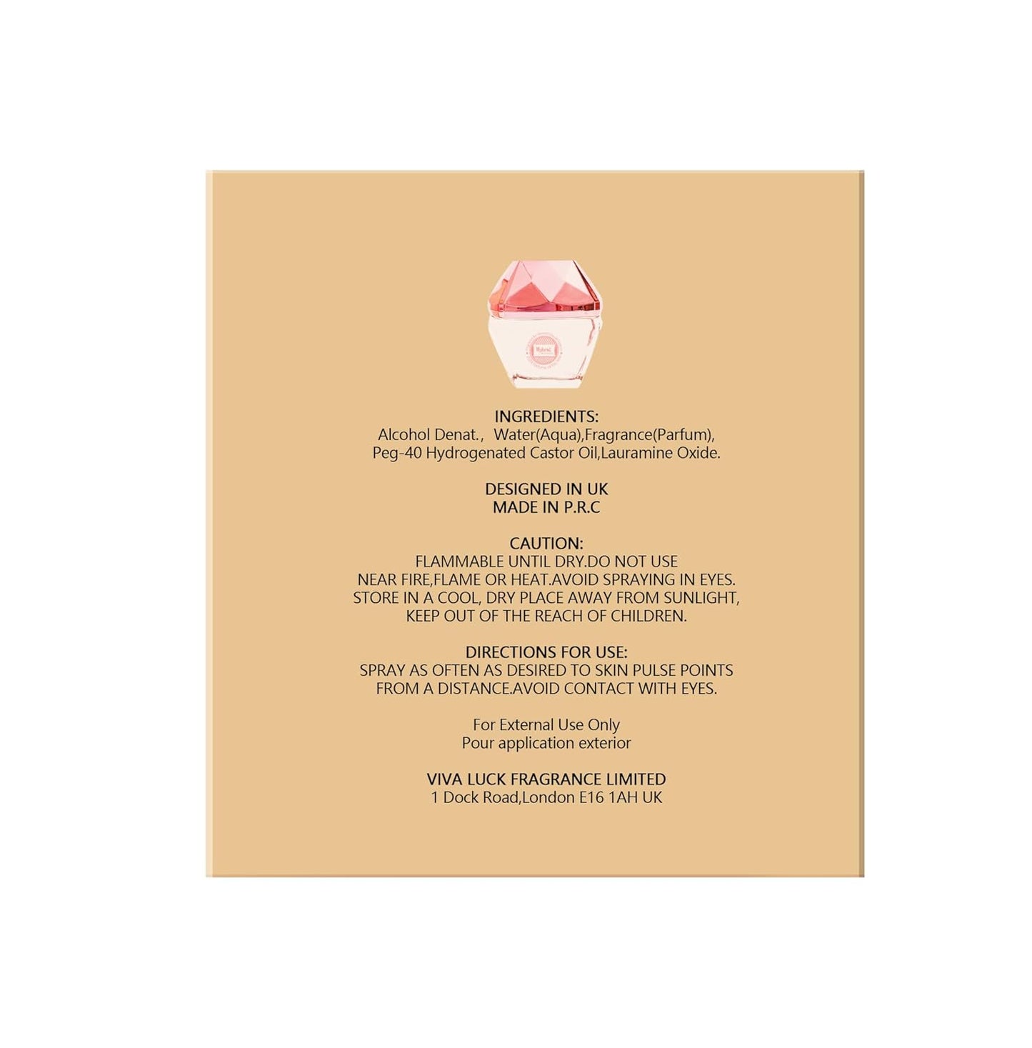 Hybrid & Company Women Trillion Pink Eau De Parfum Vaporisateur Natural Spray 3.4 Fl Oz