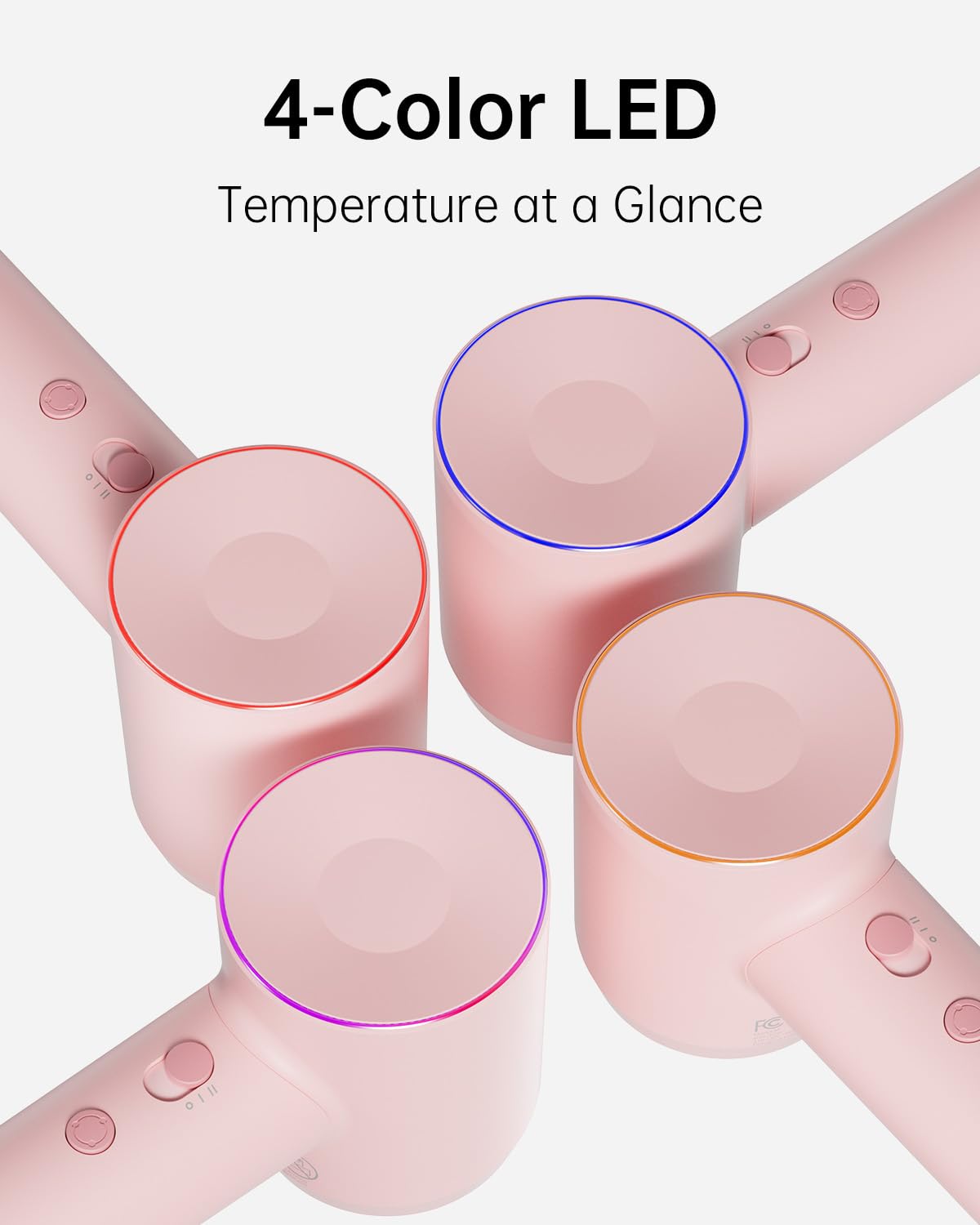 Laifen Hair Dryer SE, 200 Million Negative Ionic Blow Dryer with 105,000 RPM Brushless Motor 1400W Powerful Fast Drying High-Speed Low Noise Hairdryer with Magnetic Attachments