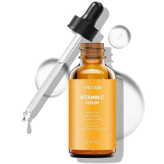 Vitamin C Face Serum With Hyaluronic Acid - Anti Aging Serum - Reduce Dark Spots, Professional Grade Treatment For Face & Eyes, Dark Spots,Acne,Wrinkles,For Men & Women