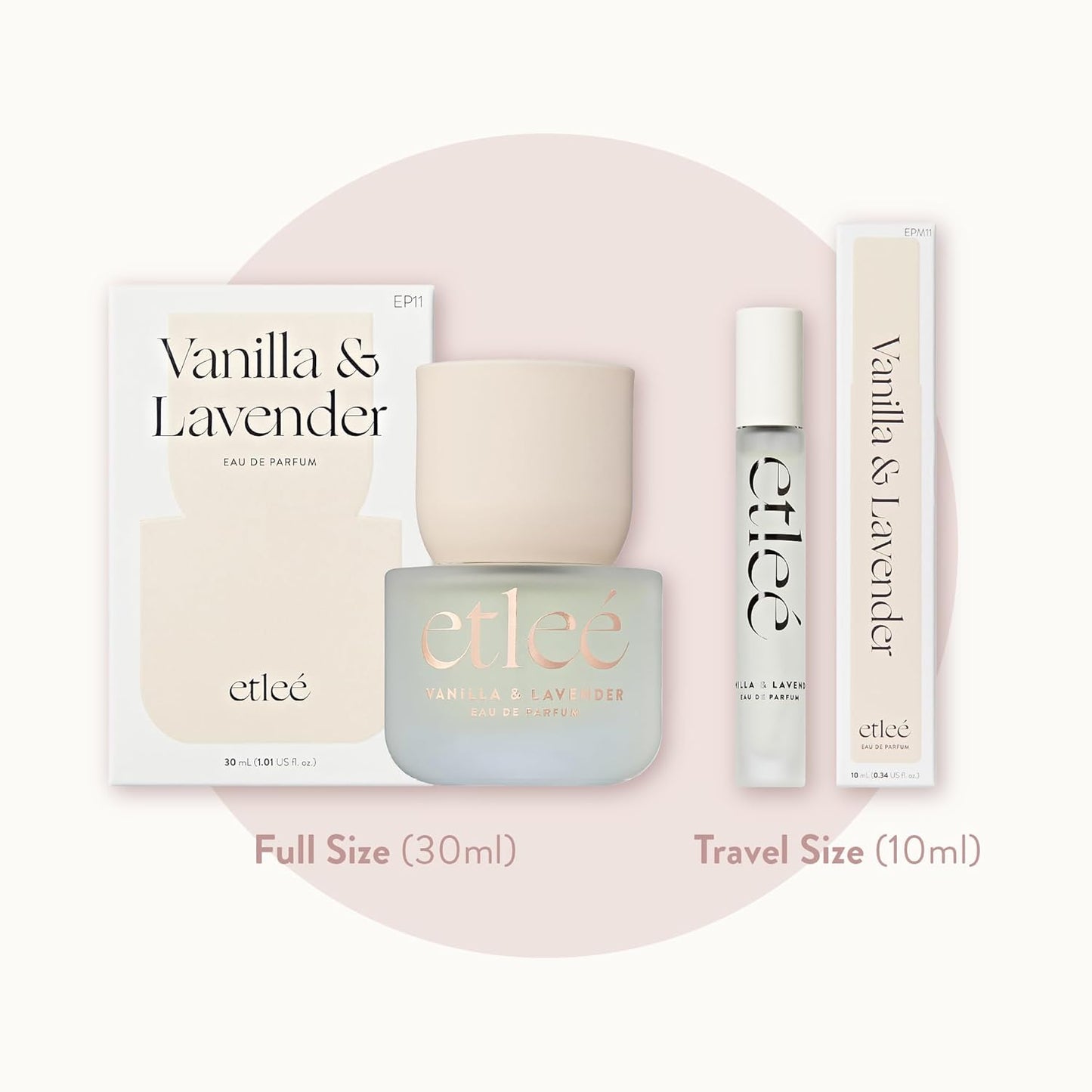 Vanilla & Lavender Eau de Parfum 0.34oz, Long Lasting Perfume Inspired by YL's Libre+Burb Goddess, Floral Gourmand Notes With Cedarwood, Orange & Jasmine, Luxury Fragrance for Women & Men