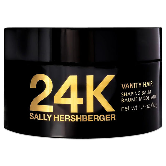 SALLY HERSHBERGER 24K Vanity Hair Shaping Balm - Smoothing, Buildup-Free Texturizing Balm For Sleek Shine - Infused With Soy Protein For A Soft and Flexible Hold - Paraben and Sulfate Free - 1.7 oz