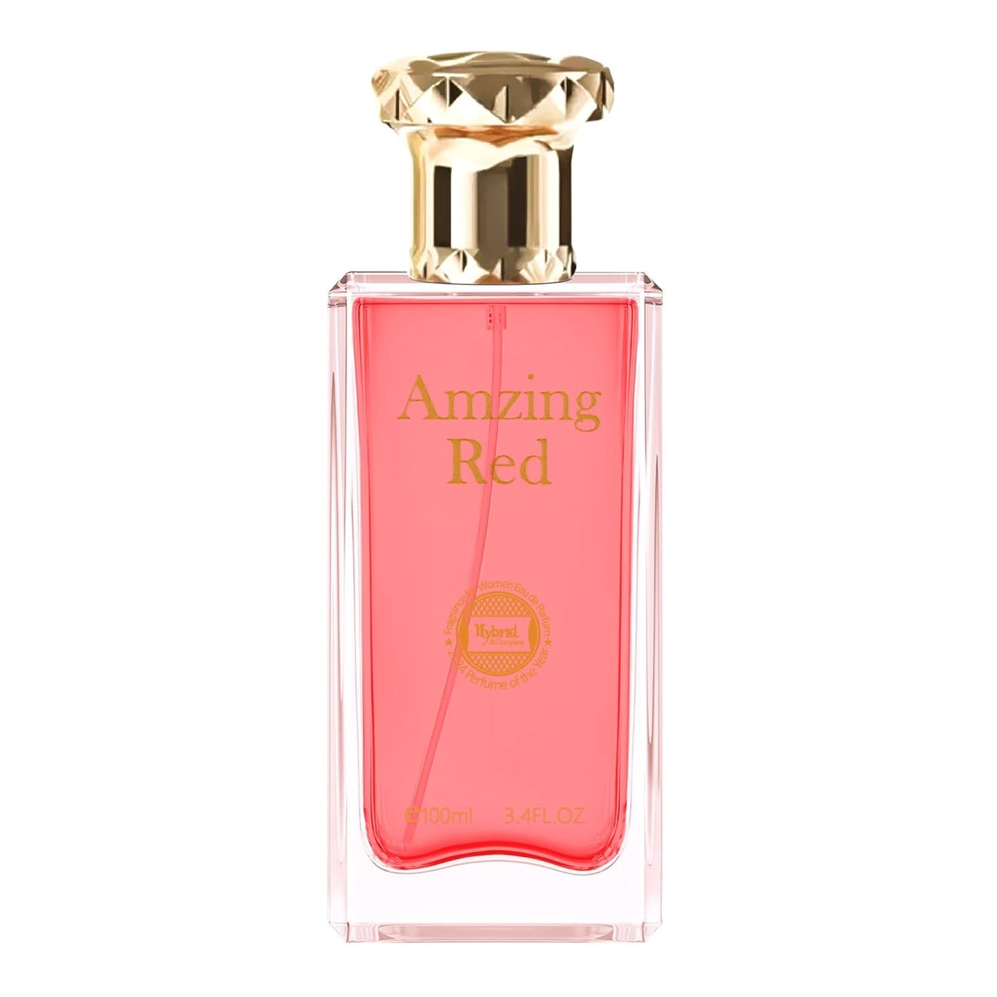 Hybrid & Company Women Amazing Red Eau De Parfum Vaporisateur Natural Spray 3.4 Fl Oz