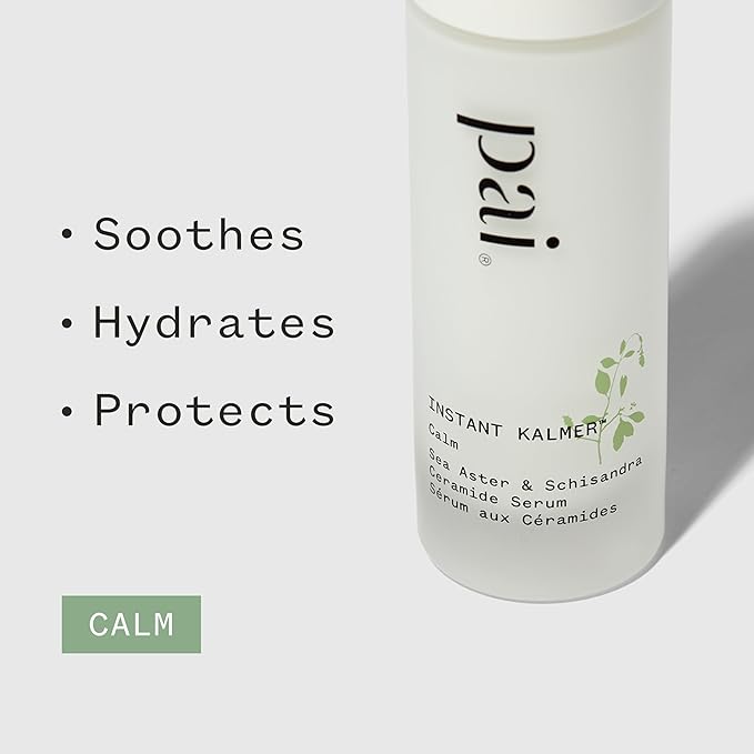Pai Skincare - Organic Instant Kalmer Sea Aster + Schisandra Ceramide Serum | Natural, Vegan, Sensitive Skincare (1 fl oz | 30 mL)