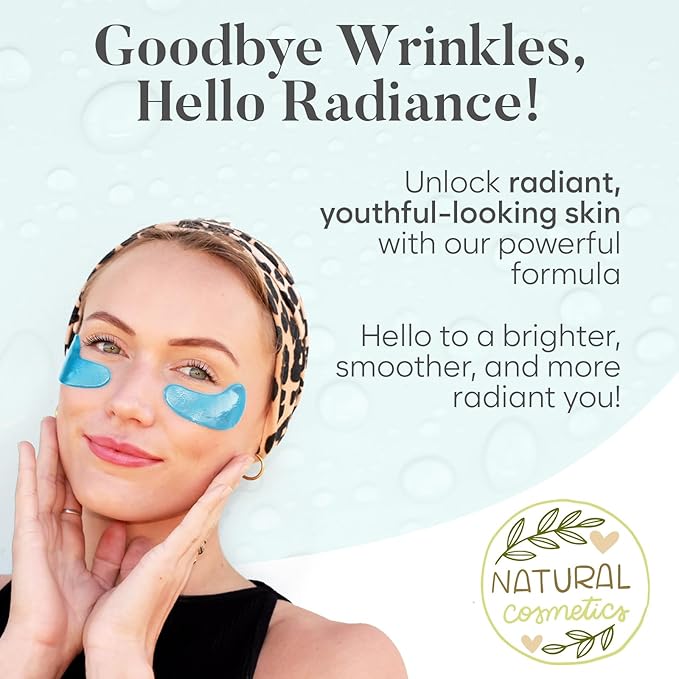 Hyaluronic Acid Under Eye Patches(30 Pairs) Under Eye Patches for Dark Circles, Under Eye Patches for Puffy Eyes and Dark Circles, Under Eye Mask, Eye Care, Puffy Eyes Treatment