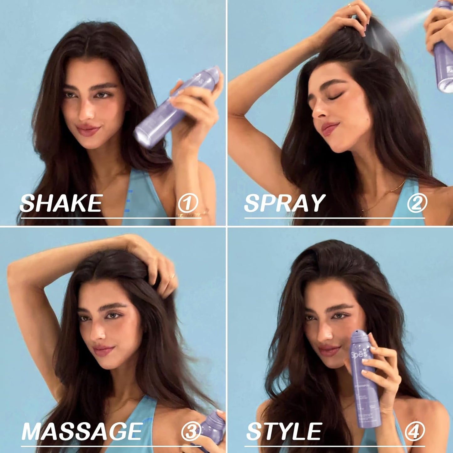 Instantly Fresh Dry Shampoo,No White Residue, Absorbs oils,Refreshing Volumizing Hair Dry Shampoo 6.08 FL.OZ*2,Nebula Timber(2-pack)