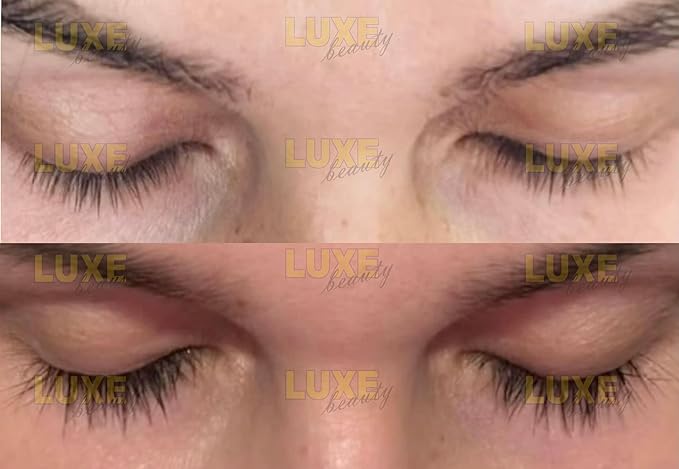 LUXE Beauty Lash Serum for Dark Long Sexy Lashes - Nourishing Sensitive Eye Formula for Darker Longer Lashes - all Natural Lash and Thicker Eyelashes - 0.23 ounce