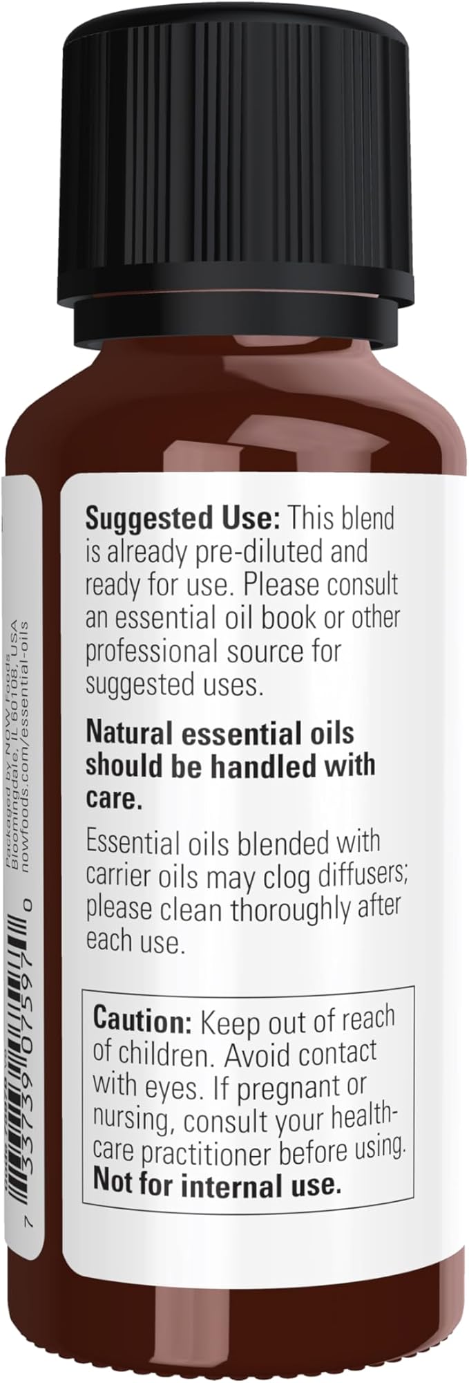 NOW Essential Oils, Rose Absolute, 5% Blend of Pure Rose Absolute Oil in Pure Jojoba Oil, Romantic Aromatherapy Scent, Vegan, Child Resistant Cap, 1-Ounce