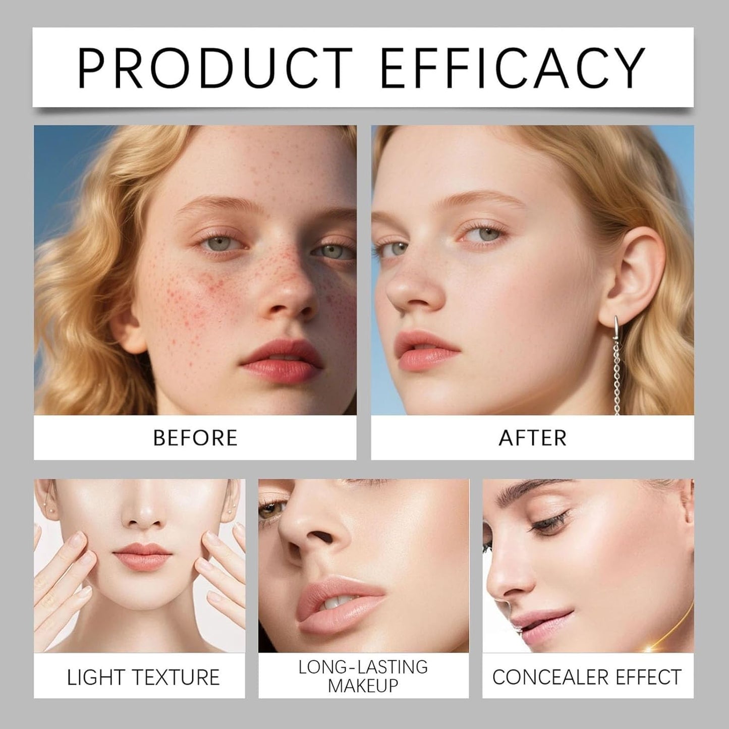 Color Changing Cover Cream Stick: Color-Changing Foundation Stick Full to Medium Coverage with Detachable Brush - Moisturizing Makeup (Dark Skin)