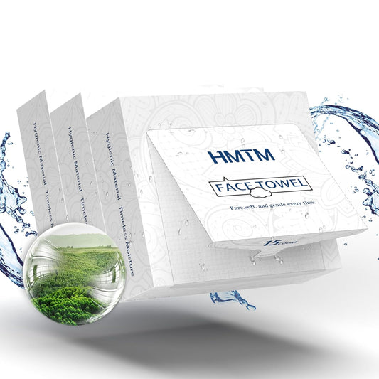 Face Towels, 10” x 12”, Thick Soft and Absorbent, Face Towelettes Disposable Biodegradable for Sensitive Skin, Makeup Remover, Travel, Cleansing, 45 Count（ 3 PACK ）