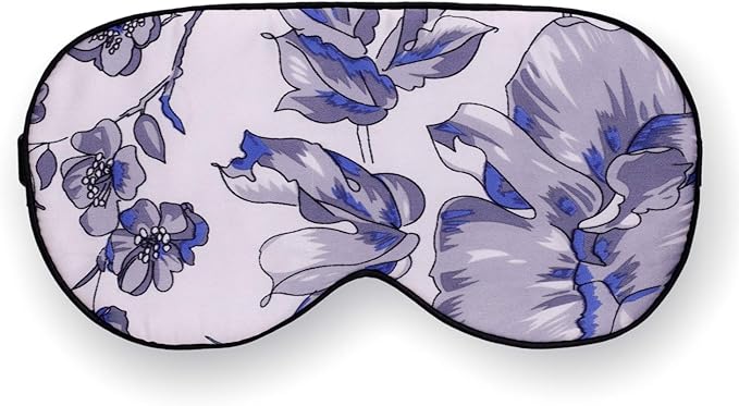Maxfeel 100% Pure Silk Eye Mask - Sleep Eye Cover in Printed Colors (#11)