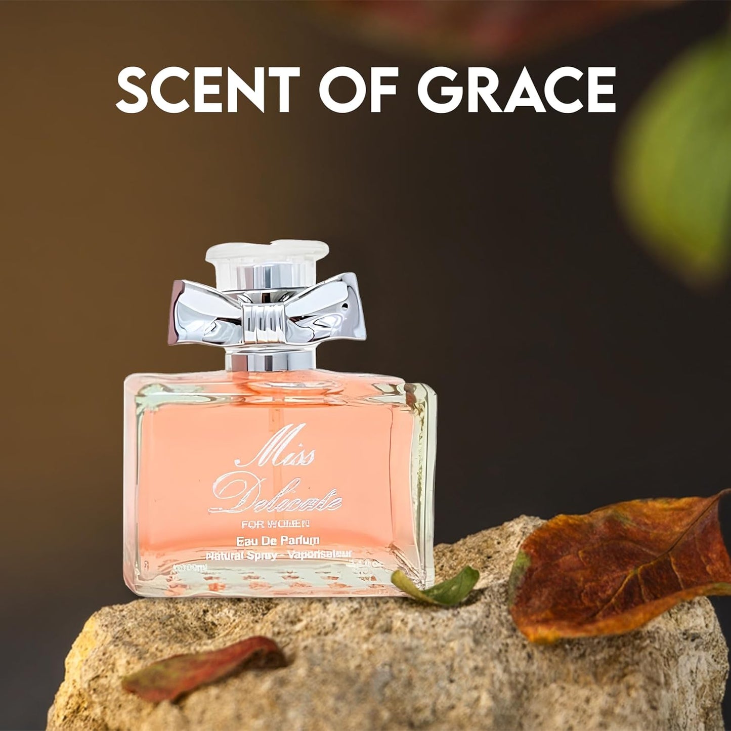 Women Perfume Miss Honey&Miss Delicate Set Eau de Parfume Spray Long Lasting Fresh Eau de Toliette for Women 3.4 Fl Oz Each Dily Used