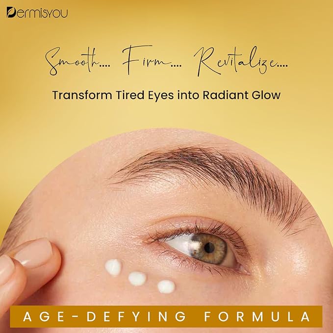 Anti-wrinkle Eye Cream with Saffron | Moisturizing, Hydrating, Brightening | Non greasy, Fast Absorbing Formula | Fights Wrinkles & Fine Lines | Reduces Dark Circles & Pigmentation | 5 oz