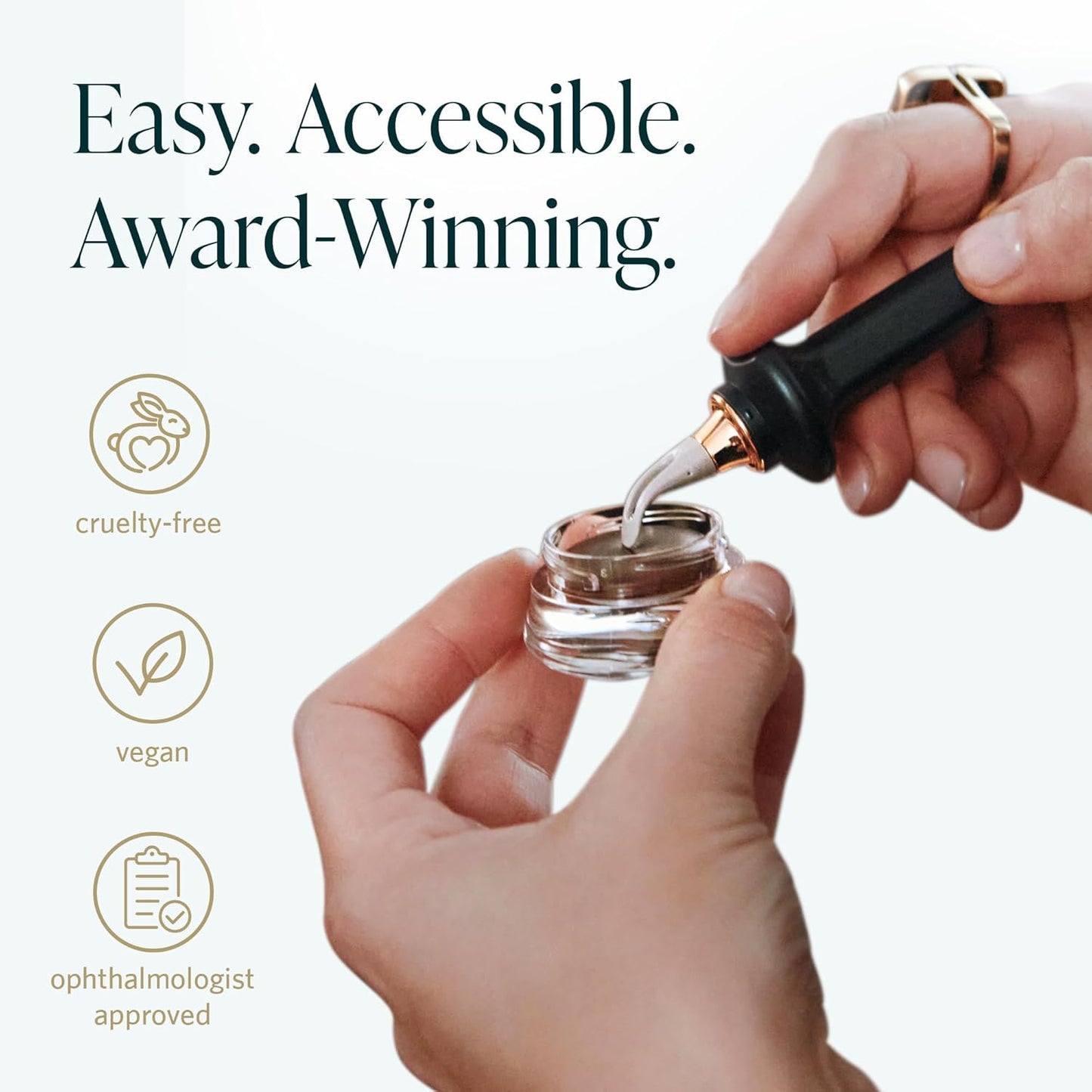 Guide Beauty GUIDE Wand, Easy Tightlining & Winged Eyeliner, Multi-Use Universal Design Cosmetic Tool for Eye & Lip Liner, Ideal for Make-up Novices, Limited Vision or Hand Dexterity