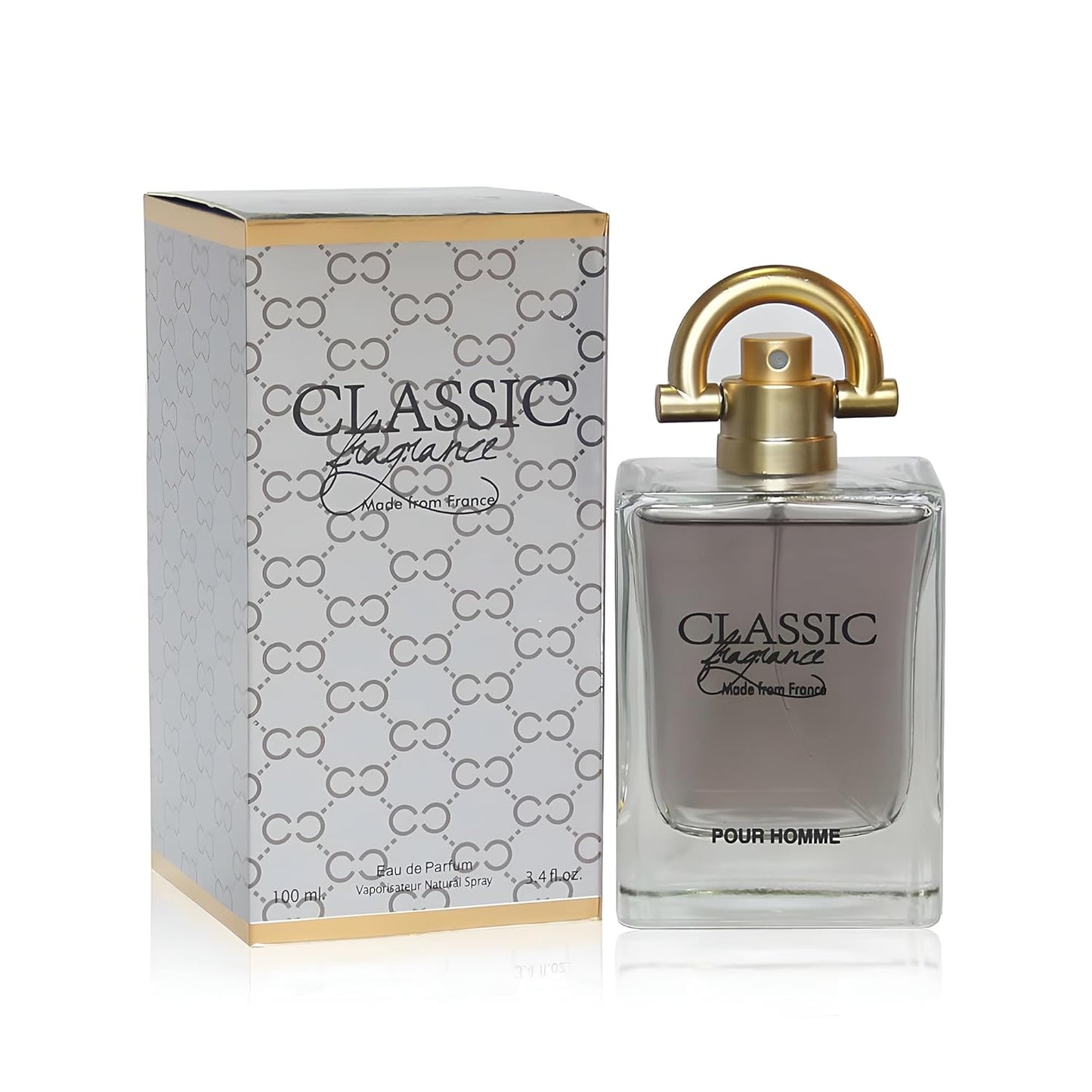 Class Pour Homme Cologne for Men Natural Spray Perfume Classic Scent Eau De Toilette for Daily Use 3.4 Fluid Ounce