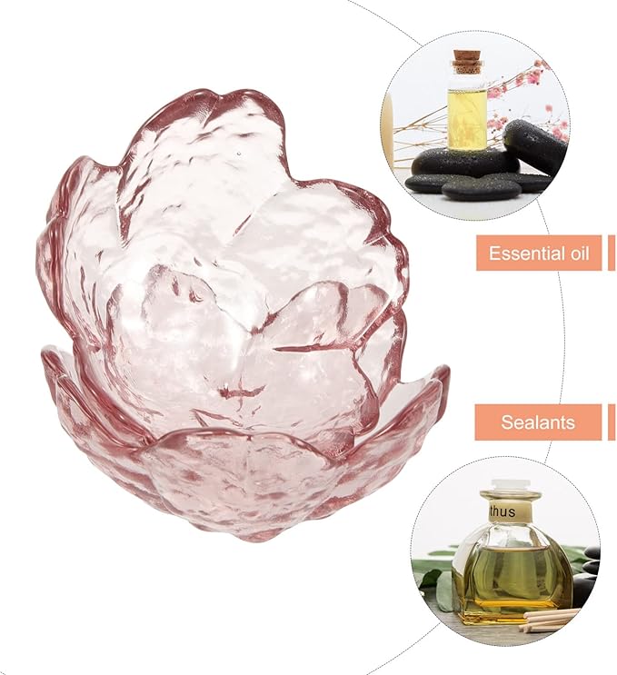 Beaupretty Pink Face Mask 2 Sets Facial Masks Mixing Bowls Shaped Bowls with Metal Spoons Essential Oil Bowl for Home Salon Skin Care Mask