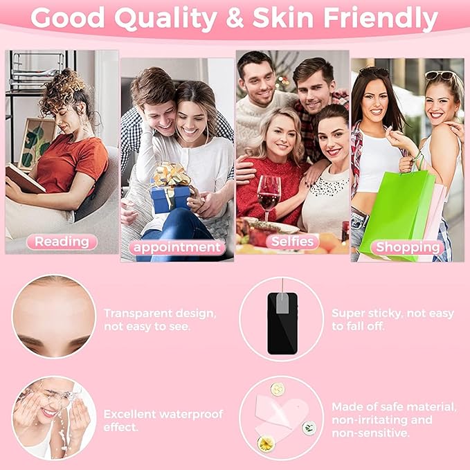 Face Tape,100 PCS Face Lifting Tapes with 8 Strings – Invisible Face Lift Tape for Neck,Eyes,Jowls,Double Chin,Sagging Skin Tightening,Anti-Wrinkle Facial Tapes,V-Line Slimming,Instant Facelift Makeup