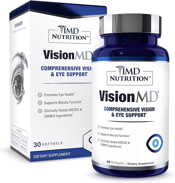 1MD Nutrition VisionMD Eye Vitamin CARMIS 60 Softgels (2-Pack)