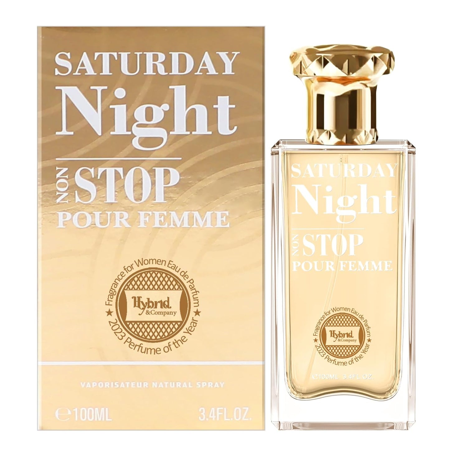 Hybrid & Company Suturady Night Non Stop Pour Femme Eau De Parfum Natural Spray Vaporisateur,3.4FL.OZ