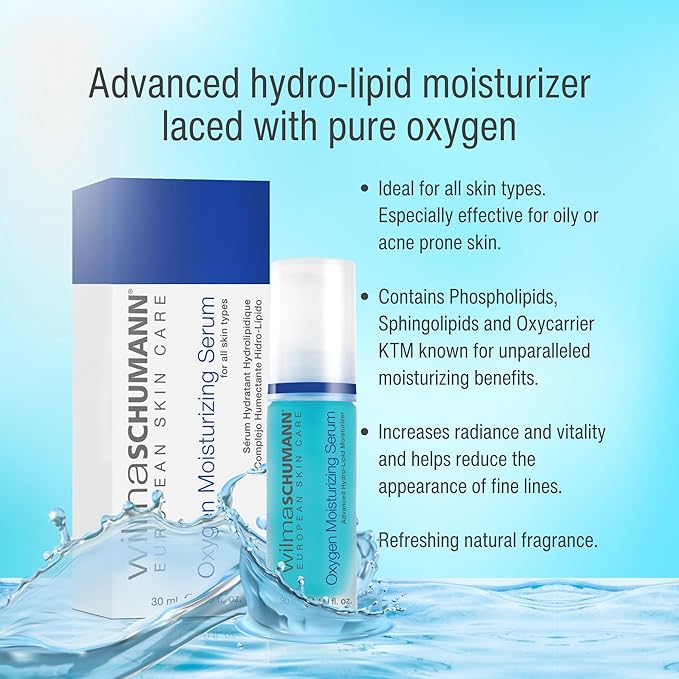 Oxygen Moisturizing Serum for Face, Hydrating Facial Serum, 1 oz