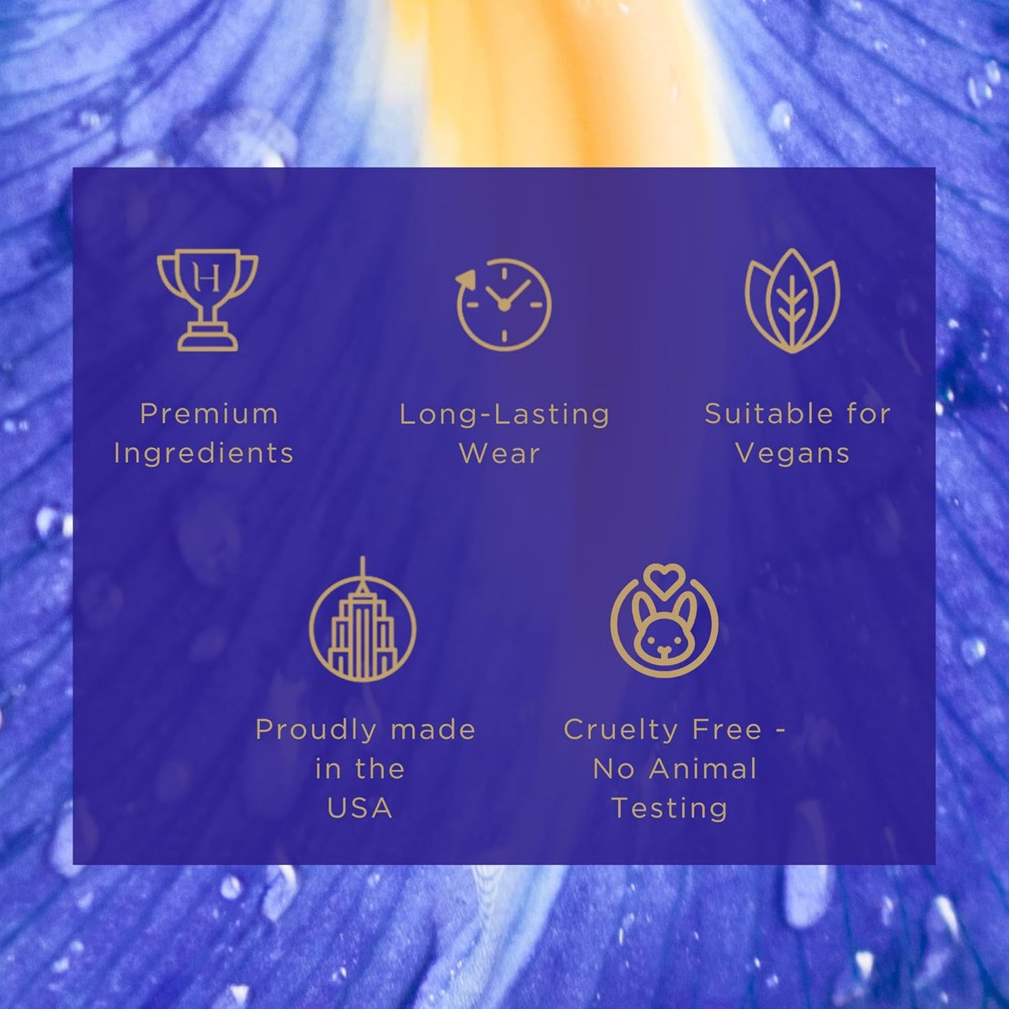 H HABIBI Iris Bloom Arabian Perfume for Women - 2.5 oz (75ML) Long Lasting Women's Fragrances, Floral Scent with Blackcurrant, Jasmine & Saffron Notes