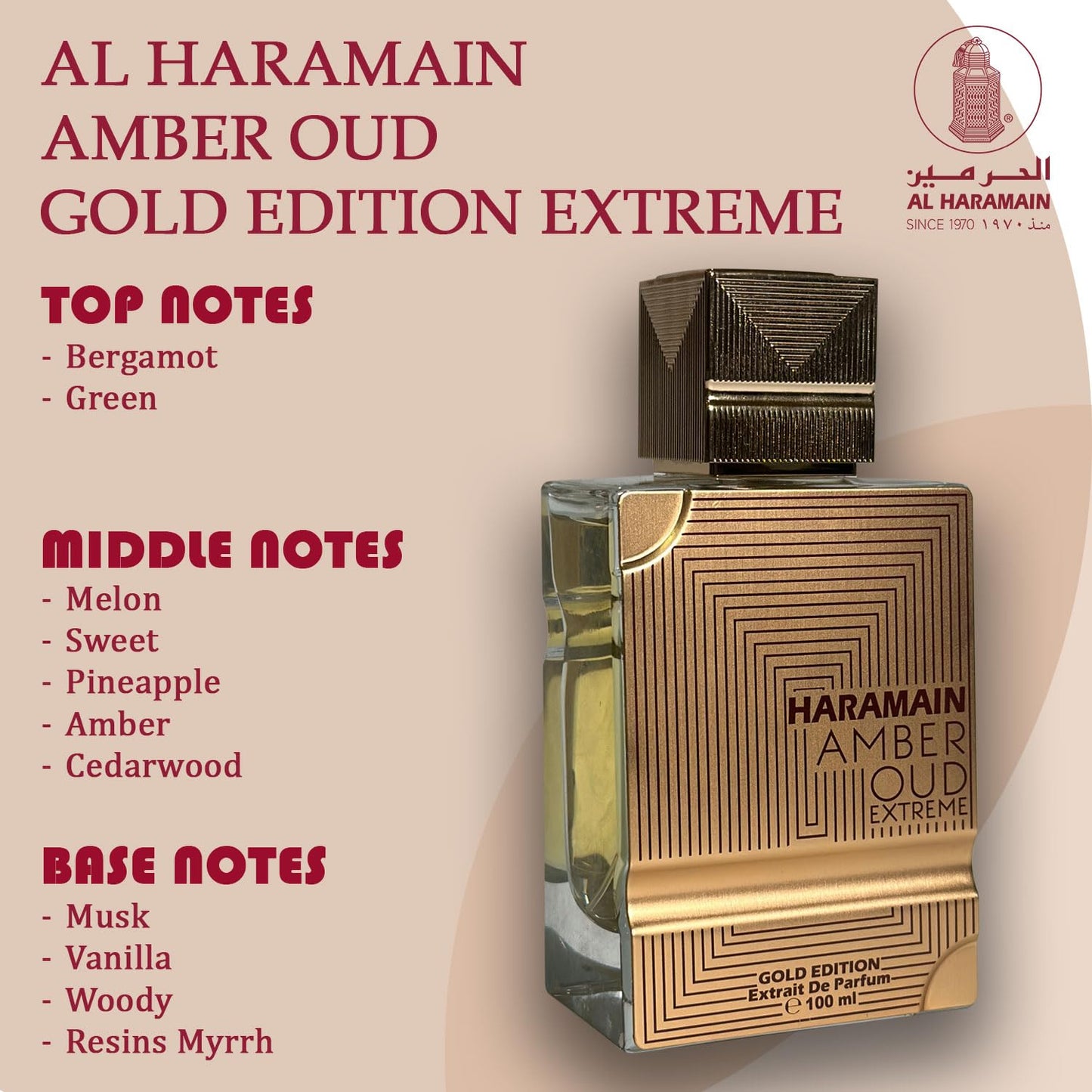 Al Haramain Amber Oud - Gold Edition Extreme - Arabian Perfume for Women - Long Lasting Amber Woody Fragrance with Notes of Bergamot, Melon, Musk - Arabic Eau de Parfum - 3.4 oz EDP Spray