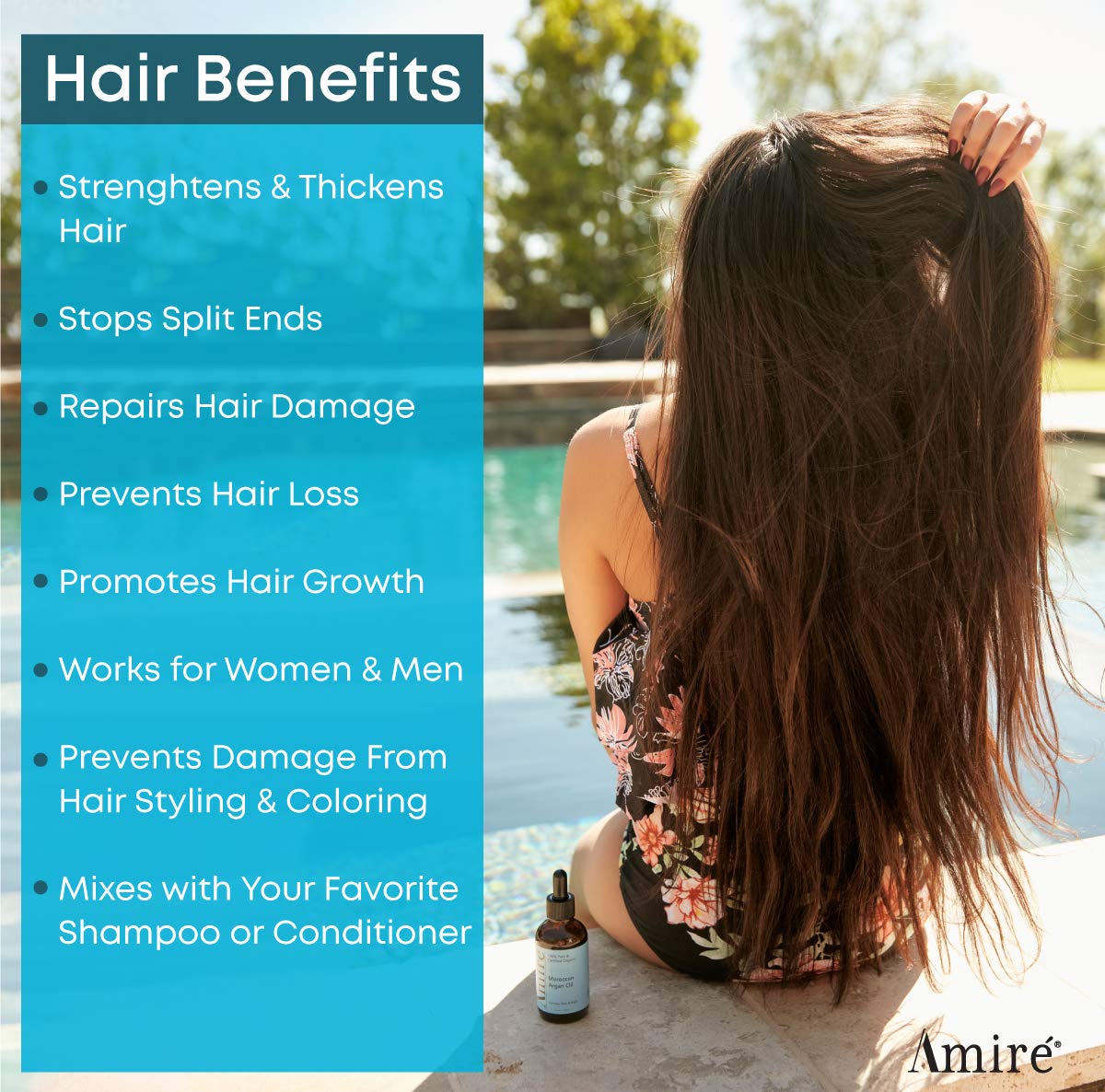 USDA Certified Organic Argan Oil 4oz, Triple Extra Virgin Grade Moroccan Argan Oil for Hair Growth. Skin, Face, & Nails. Moisturizer. Scalp Treatment Hair Oil for Dry, Damaged, Brittle Hair.