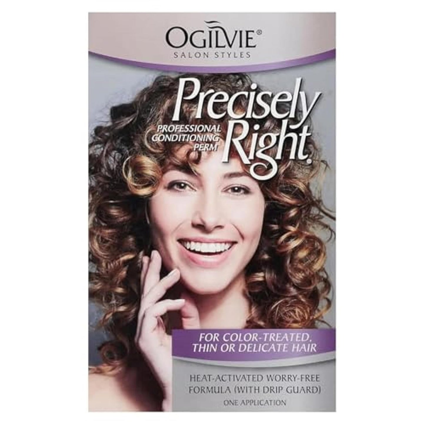 Ogilvie Salon Styles Precisely Right Professional Conditioning Perm Kit - Ideal for Color-Treated, Thin, or Delicate Hair - 1 Application