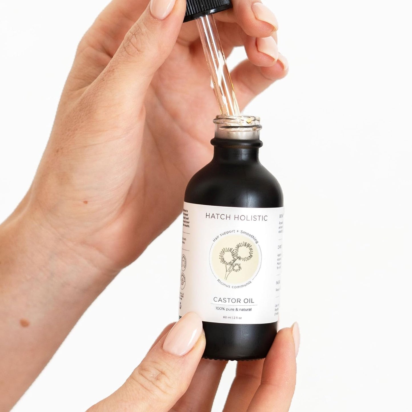 2 fl oz Castor Oil 100% Pure, Cold-Pressed & Unrefined | Hair Growth Support, Smoothing & Skin Hydration | Treats Fine Lines, Acne & Scars | Vegan, Paraben-Free