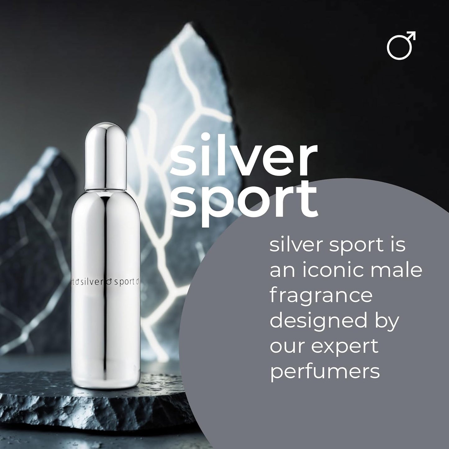 Colour Me Silver Sport by Milton-Lloyd for Men - 3 oz EDT Spray