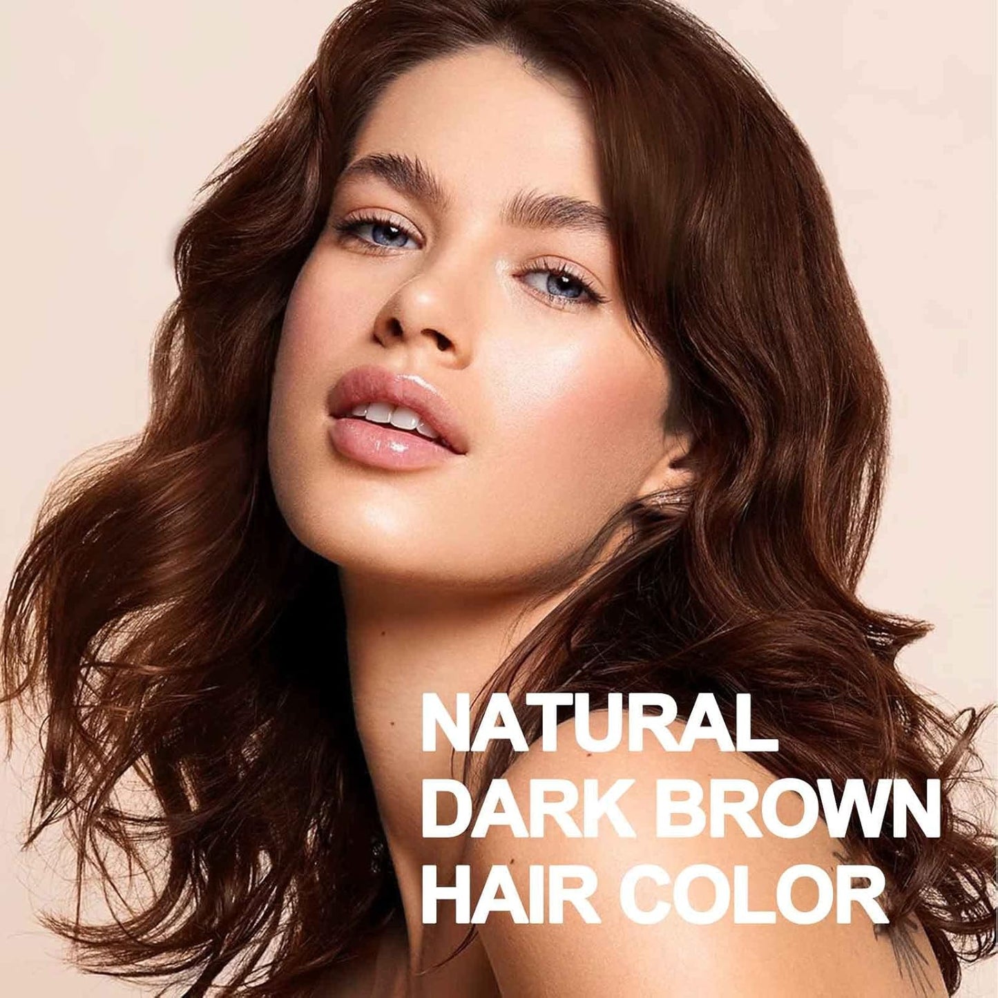 Dark Brown Hair Dye Shampoo, Hair Dye Shampoo 3 in 1, Brown Hair Dye for Men Women Colors in Minutes, 100% Gray Coverage, Instant Hair Dye for All Hair Types 16.9 Fl Oz (Dark brown)