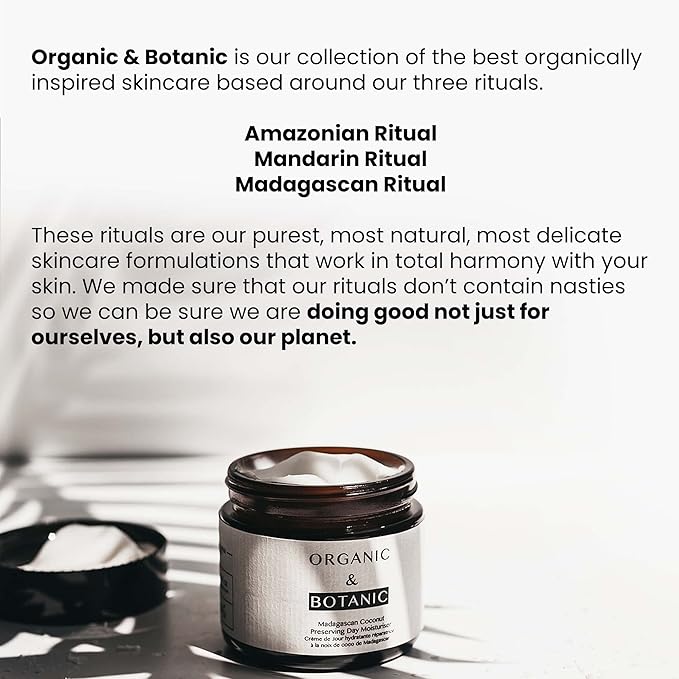 Organic & Botanic Madagascan Coconut Brightening Eye Serum, 30ml. Premium Vegan Skincare For All Skin Types. Made In The UK.