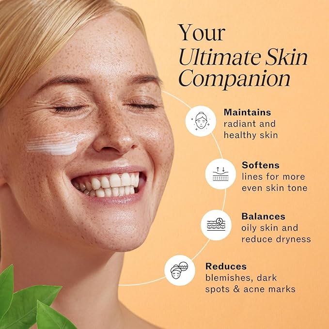 LilyAna Naturals Face and Neck Moisturizer for Women and Men - Moisturizer Face and Neck Cream for Dry Skin and Dark Spot Brightening (Super C, 1.7oz)