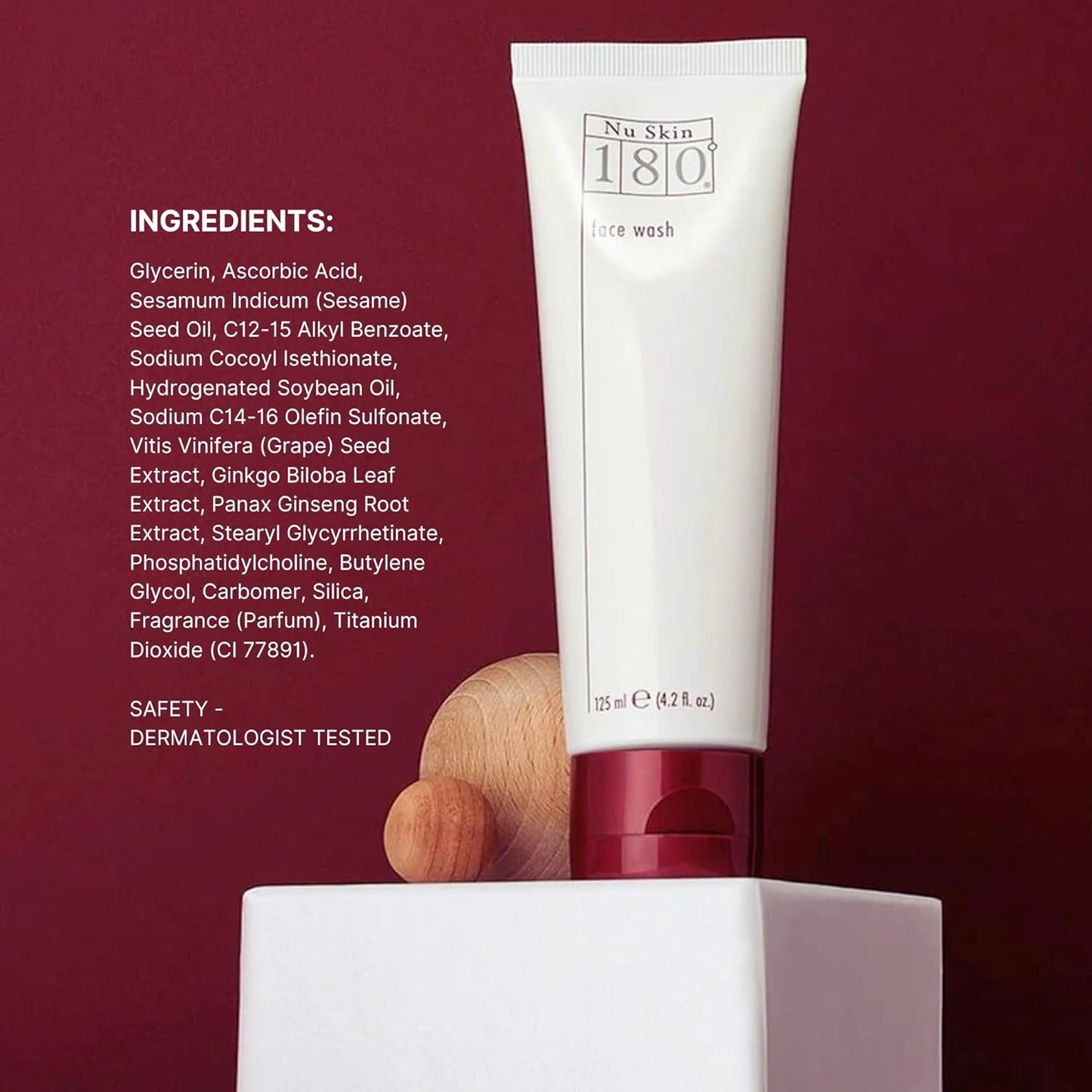 Nu Skin 180°® Face Wash | 4.2 fl. oz. | Vitamin C Cleanser with Antioxidants | Hydrating Face Wash for Smooth and Radiant Skin | 2 Pack