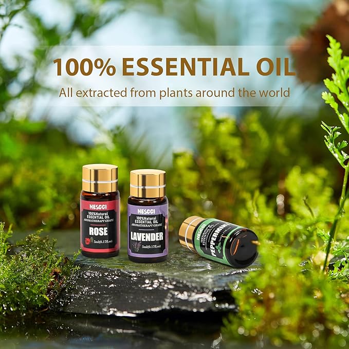 70 Pcs Essential Oil Set -100% Natural Essential Oils-Perfect for Diffuser, Humidifier, Aromatherapy, Massage,Soap, Candle Bath Bombs Making, 70 * 5ML(0.17oz)