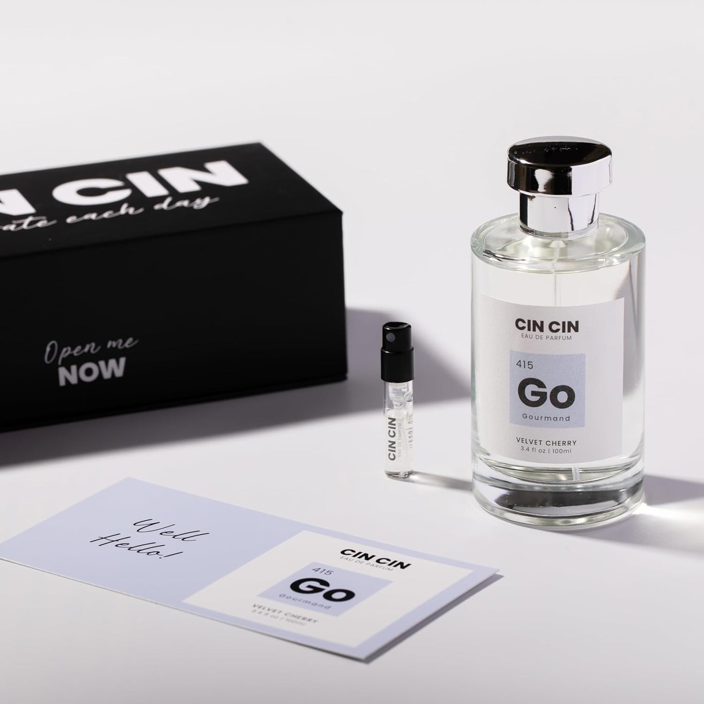 Cin Cin Velvet Cherry Perfume for Women and Men - Gourmand 415 EDP 100ml Inspired by T.F's Lost Cherry Perfume - Long-Lasting, Paraben-Free, and Concentrated Eau De Parfum Fragrance