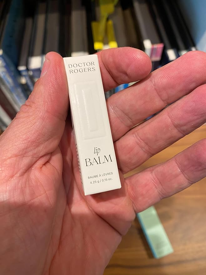 Doctor Rogers Lip Balm. Hydrating & Softening Lip Moisturizer for Very Dry Lips, Natural & Hypoallergenic, 0.15 Ounce (4.25 g), Pack of 3 tubes