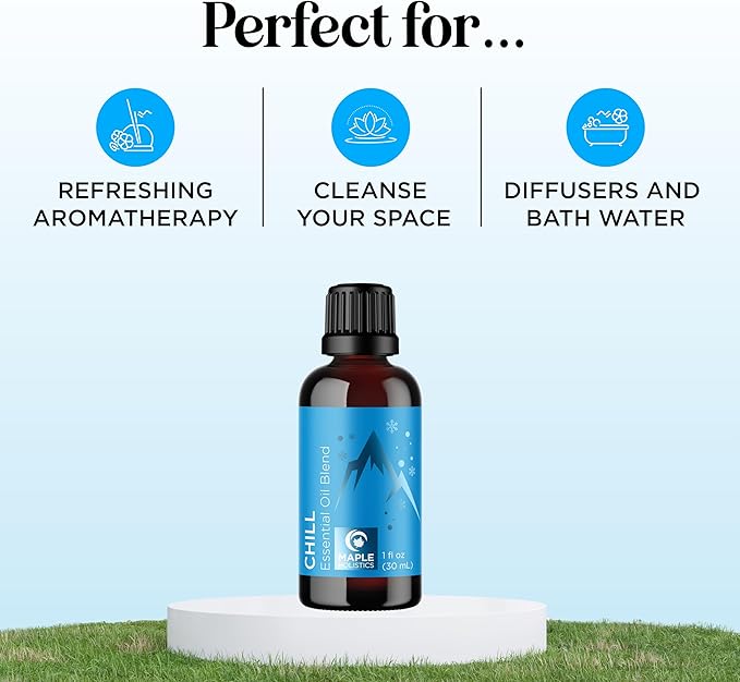 Mint Essential Oil Blend for Diffuser - Refreshing Mint Oil Diffuser Essential Oils with Cooling Peppermint Spearmint Bergamot and Eucalyptus Oils - Pure Aromatherapy Oils for Diffuser Mint Blend