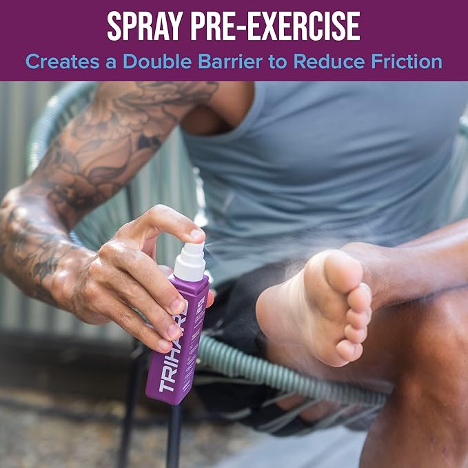 TRIHARD Active Foot Spa Kit - Foot Spray, Foot Soak Salts, Exfoliating Soap - Pedicure Set for Dry, Cracked Feet - Detox Foot Soak With Epsom Salts - Scrubber, Callus Remover