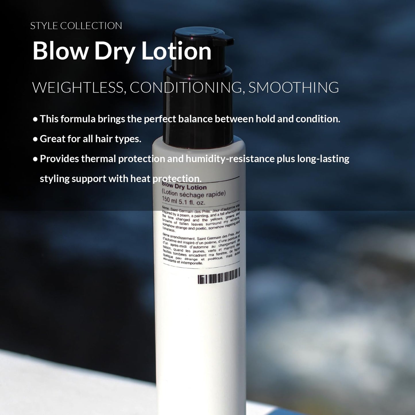 Number 4 Blow Dry Lotion. Hair Styling Cream with Thermal Protection, Reduces Blow Dry Time, Smooth Finish & Volume, Anti-Frizz, 5.1 oz